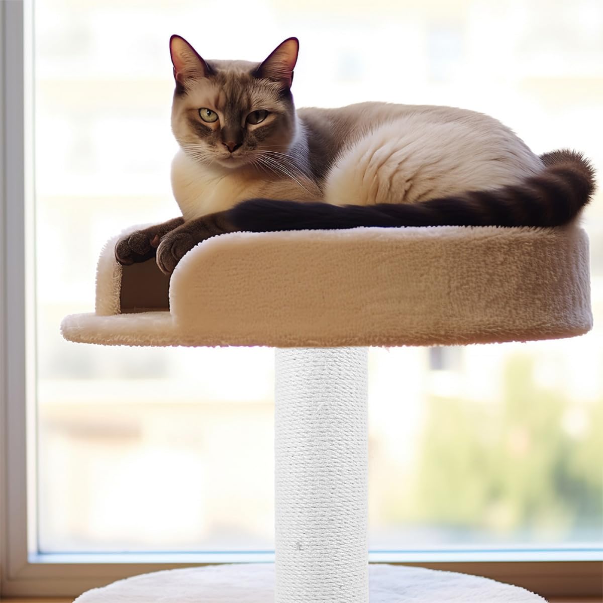 SEWACC Paquete de 2 Postes Rascadores para Gatos de Cuerda de Yute Verde, Accesorio Recto de Repuesto para Rascador Proceso Delicado y Diseño Atractivo