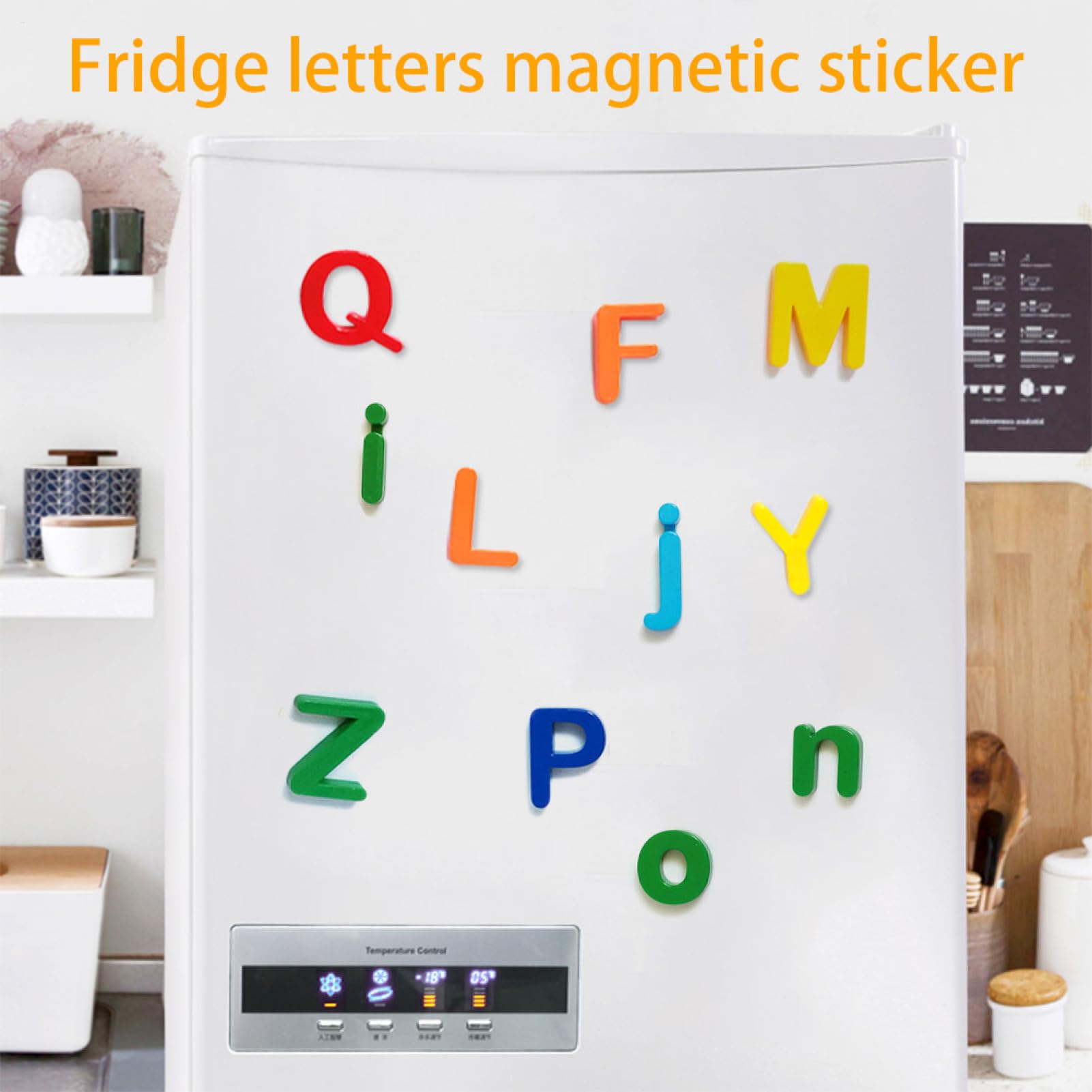 Coogam Lot De 78 Aimants De Réfrigérateur Magnétiques En Plastique Coloré Avec Lettres Et Chiffres De Lalphabet Jouet Educatif Pour Apprentissage Prescolaire Symboles Mathematiques Mathematiques