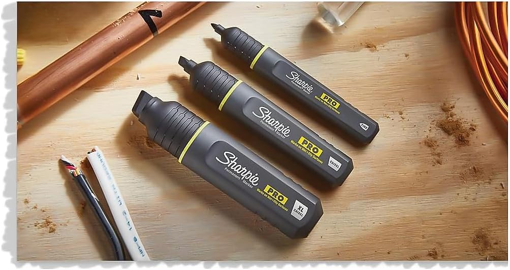 Sharpie Pro Permanent Marker, Fine Point, Black, 12 Count (2017818)