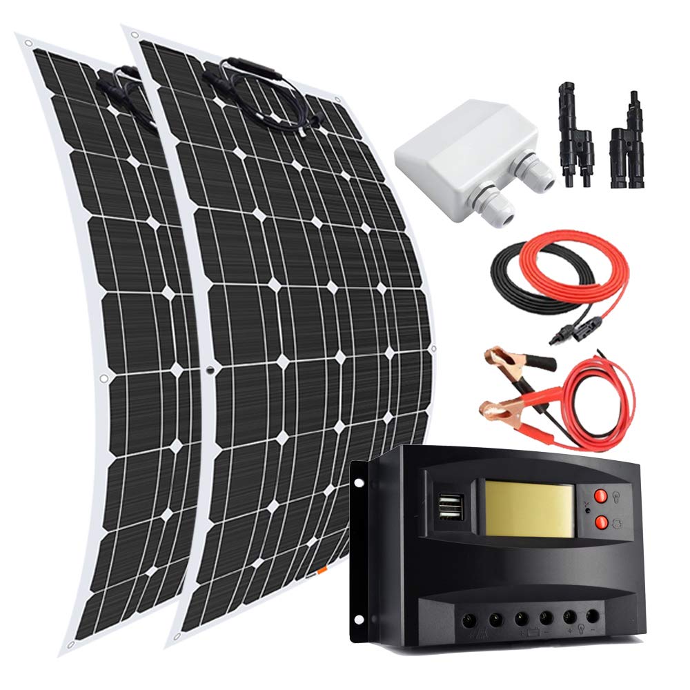 Buy 200 Watt (2pcs 100W) Monocrystalline Flexible Solar Panel OffGrid