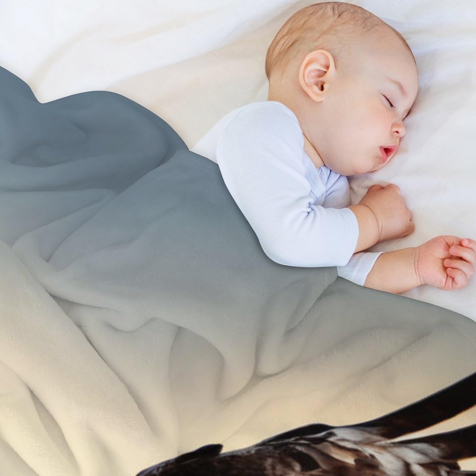 Adler Flannel Fleece Wohndecke Kuscheldecke Mikrofaser Decke 180×200cm