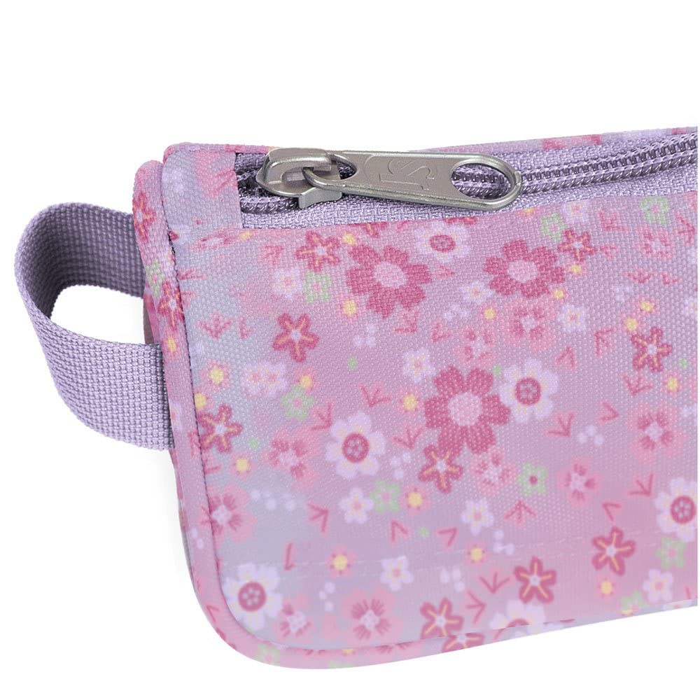 JanSport Medium Accessory Pouch, średnie etui, 0.8 L, 12 x 22 x 4.5 cm, Baby Blossom