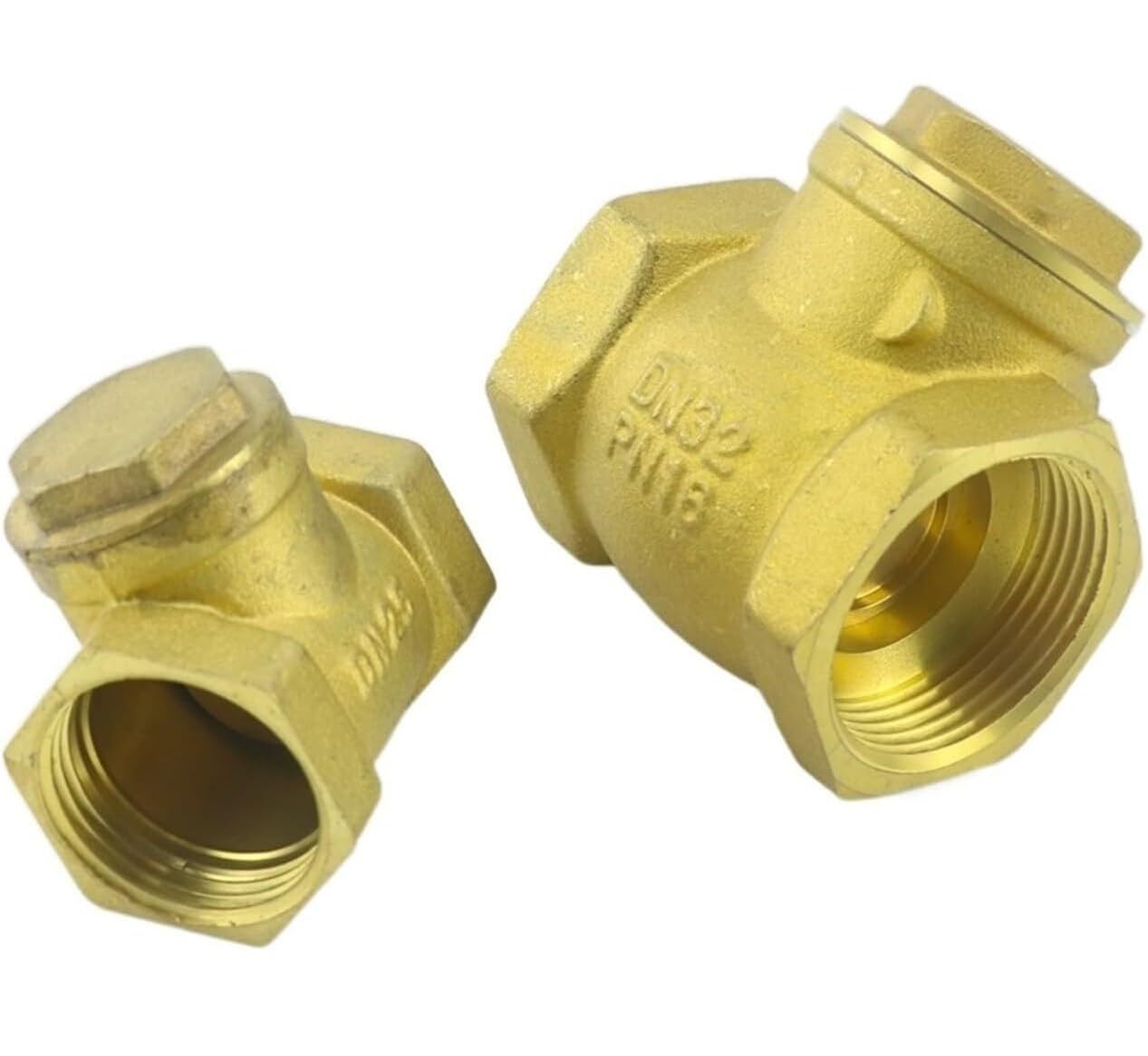 Clapet anti-retour horizontal en laiton 1/2" 3/4" 1" BSP filetage interne 1 pièce(1In)