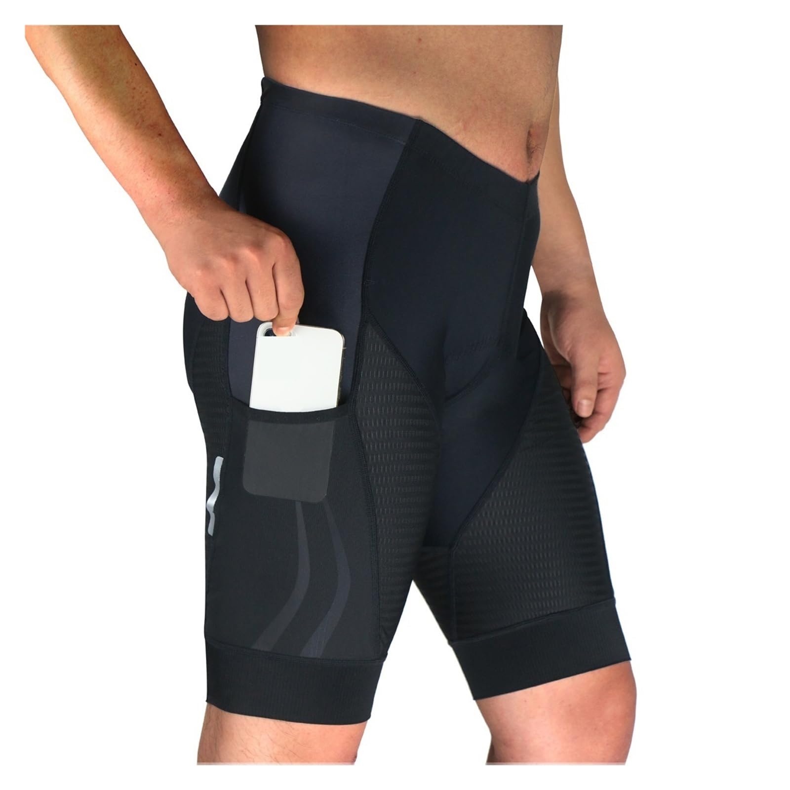 Pantaloncini da Ciclismo Pantaloncini da Ciclismo con Imbottitura 5D Uomo, for Discesa, Mountain Bike, Strada e