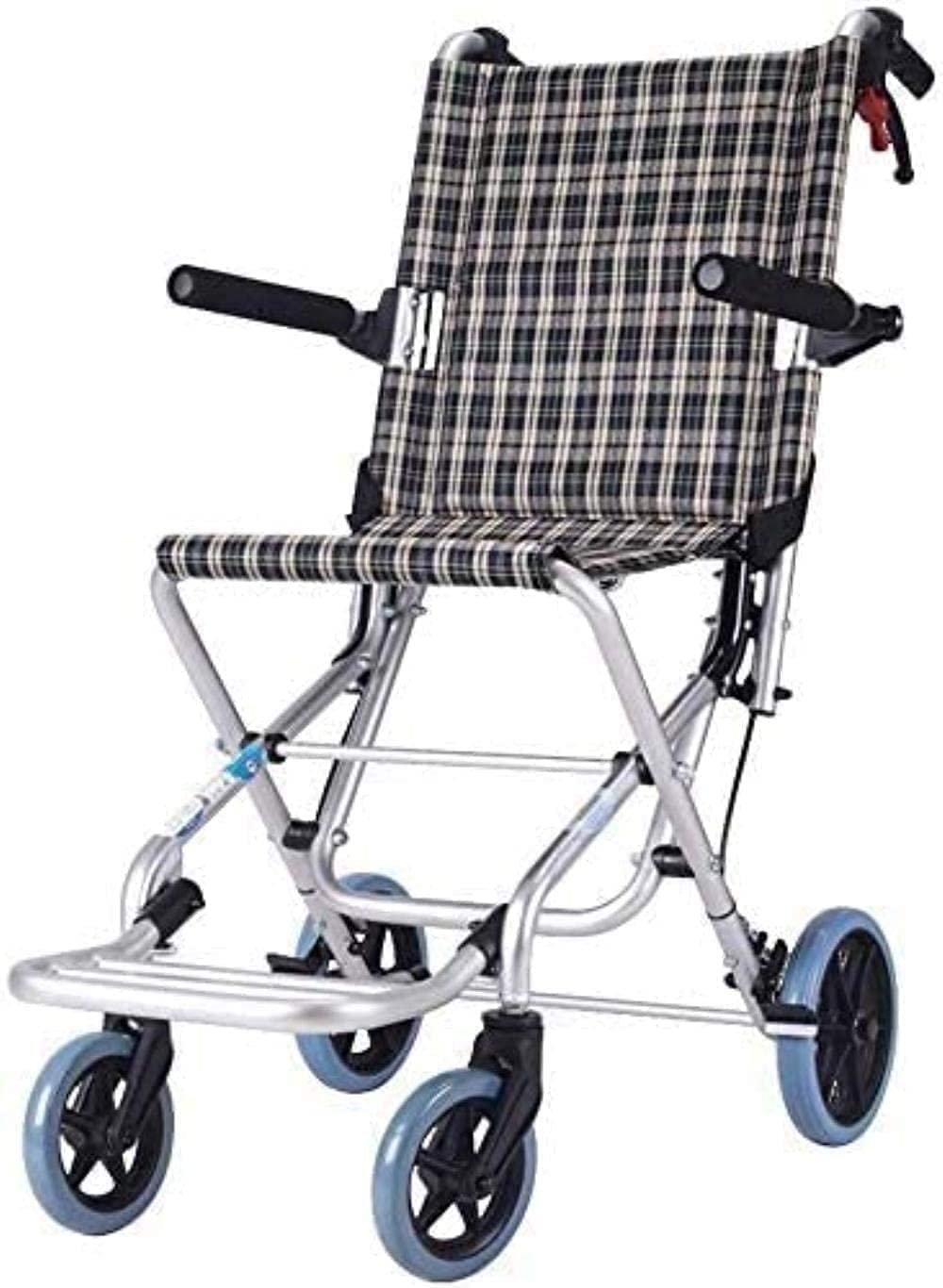 Silla de Ruedas de Aluminio-Ligera Y Plegable para Niños, Peso Neto 5Kg