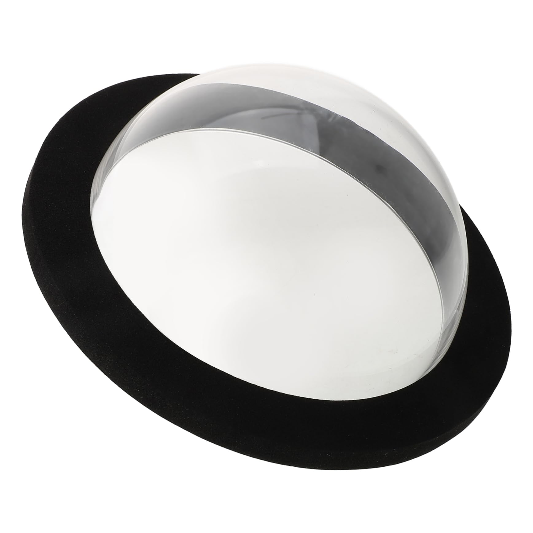 Happyyami 2pezzi Dome Galleggiante Per Pesci Acrilico Trasparente Con Base Nera Accessorio Per e Laghetti Pratico Per Decorazione e Protezione Delle Piante Acquatiche