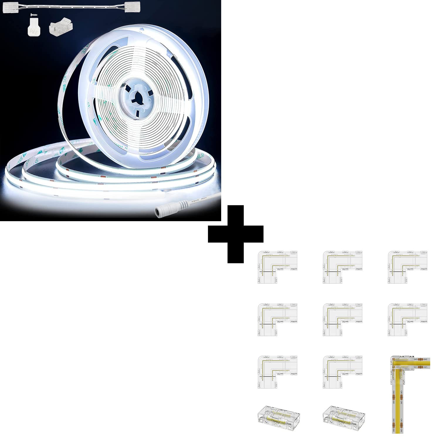 Bright LED Strip Lights for Cabinet & Home DIY Projects