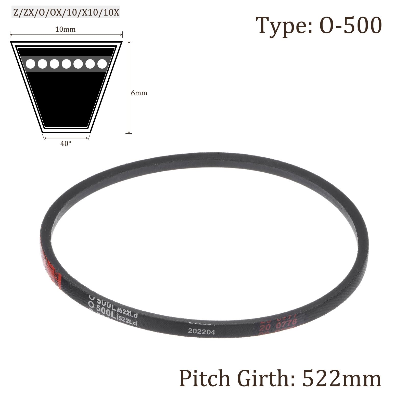 Cinghia Di Trasmissione Kozelo A500 - Gomma Neoprene, 530mm Passo, Per Industrie Varie - Foto 13