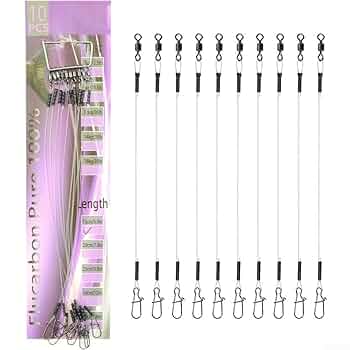 100LB Heavy Duty Fshng Stanless Steel Wre Leaders /Swvels & Snaps