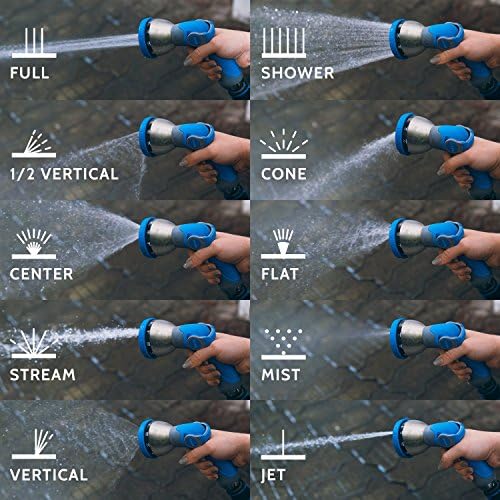 INNAV8 Garden Hose Nozzle Heavy Duty, Water Hose Sprayer Nozzle for Outdoor - 3