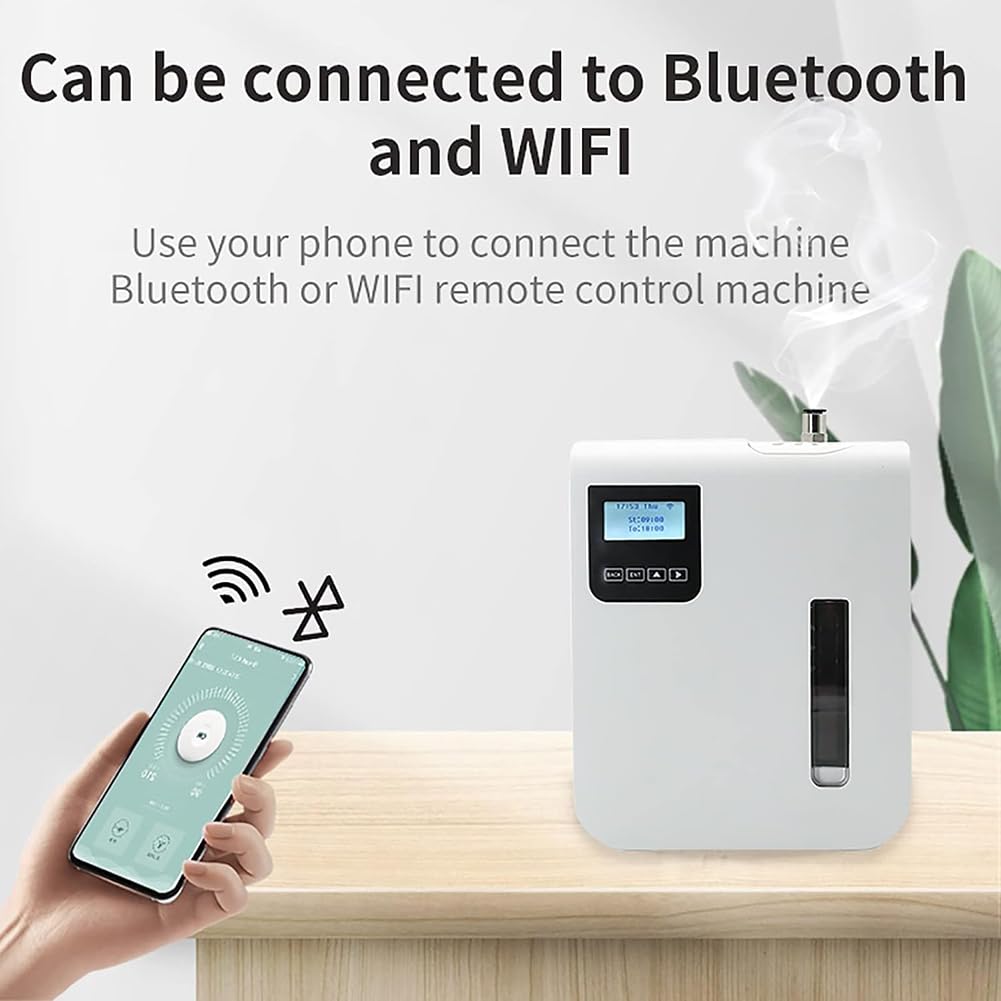 Dyfuzor zapachowy, dyfuzory z kolekcji hotelowej 300 ml, inteligentne dyfuzory o powierzchni 1400 stóp kwadratowych do domu, dyfuzor do aromaterapii Bluetooth i Wi-Fi, do domu/biura/hotelu/restauracji