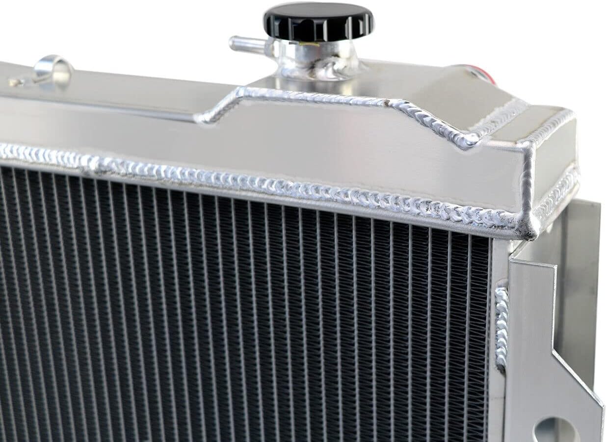 4 Row Core Aluminum Radiator for 1993-1997 Toyota Land Cruiser FJ80R FZJ80R 4.2L 4.5L 6Cyl MT Transmisson