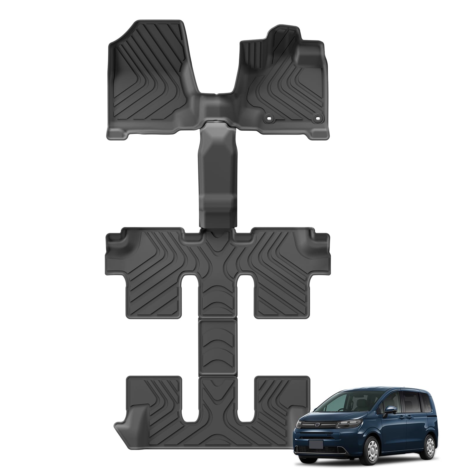 Amazon | ZUNDUO 3Dフロアマット ホンダ 新型 フリード GT系 6人乗り