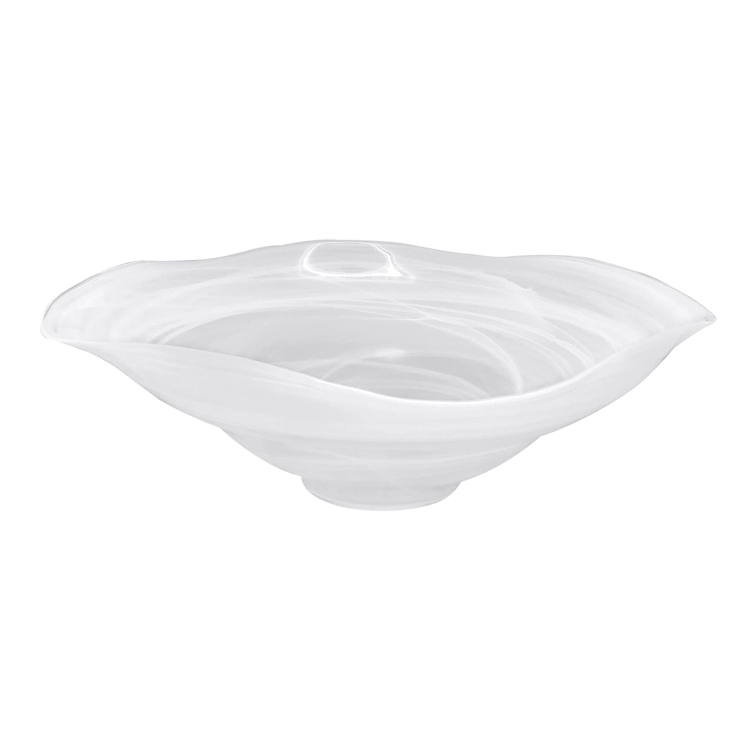 MARIPOSA Alabaster White Large Flutter Centerpiece