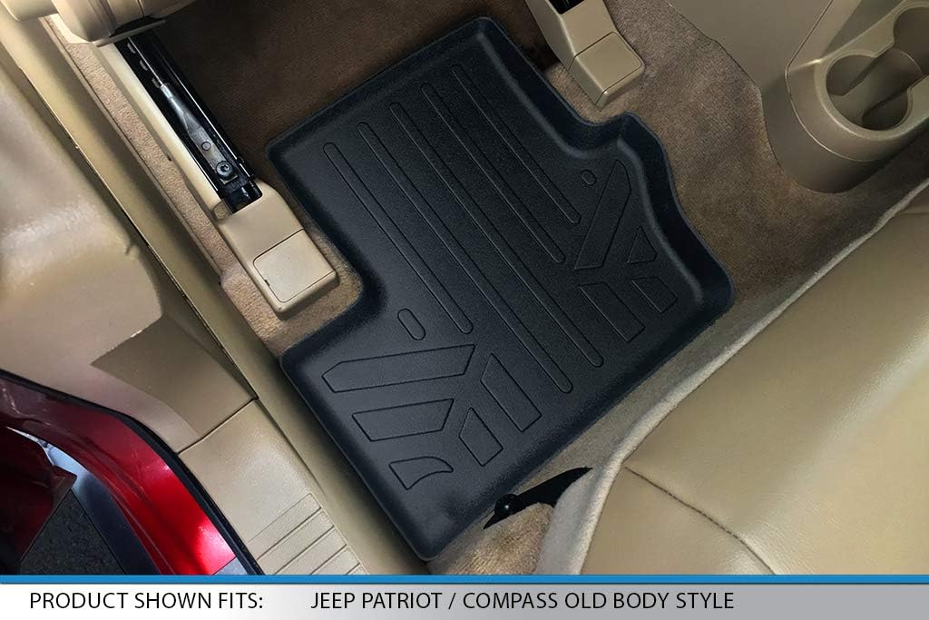 MAXLINER Floor Mats 2nd Row Liner for 2008-2012 Dodge Caliber