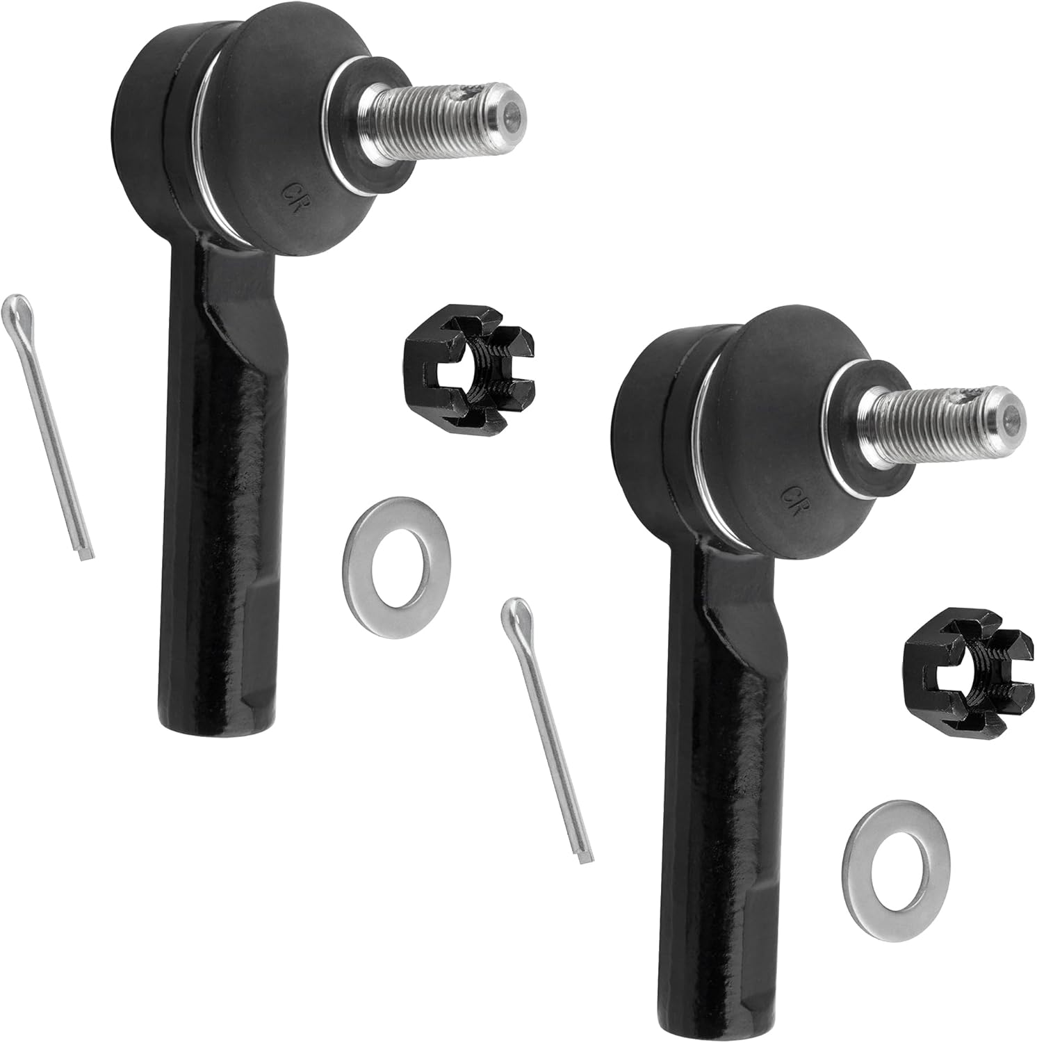 2Pcs Front Outer Tie Rods End Links LH Driver & RH Passenger Fit For Honda CR-V 2007-2011, For Honda CR-Z 2011-2012 Replace# ES800510