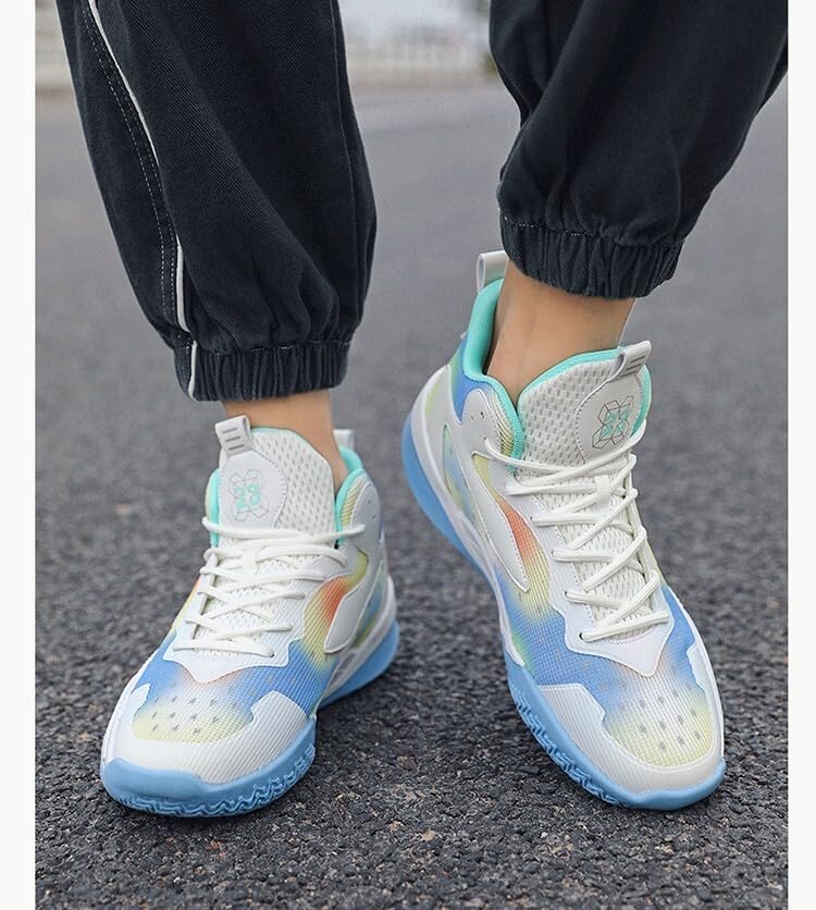 Image of Men's Basketball Shoes Fashion Printed Sneakers