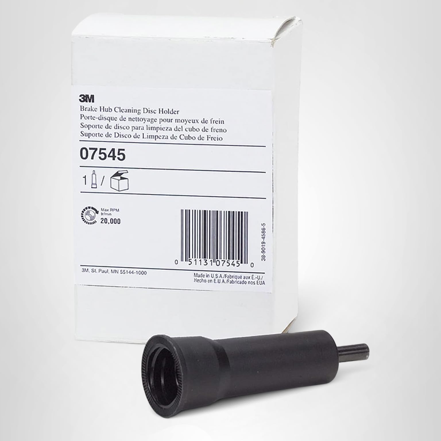 Amazon.com: 3M CX-DR Brake Hub Cleaning Disc Holder 07545, Black