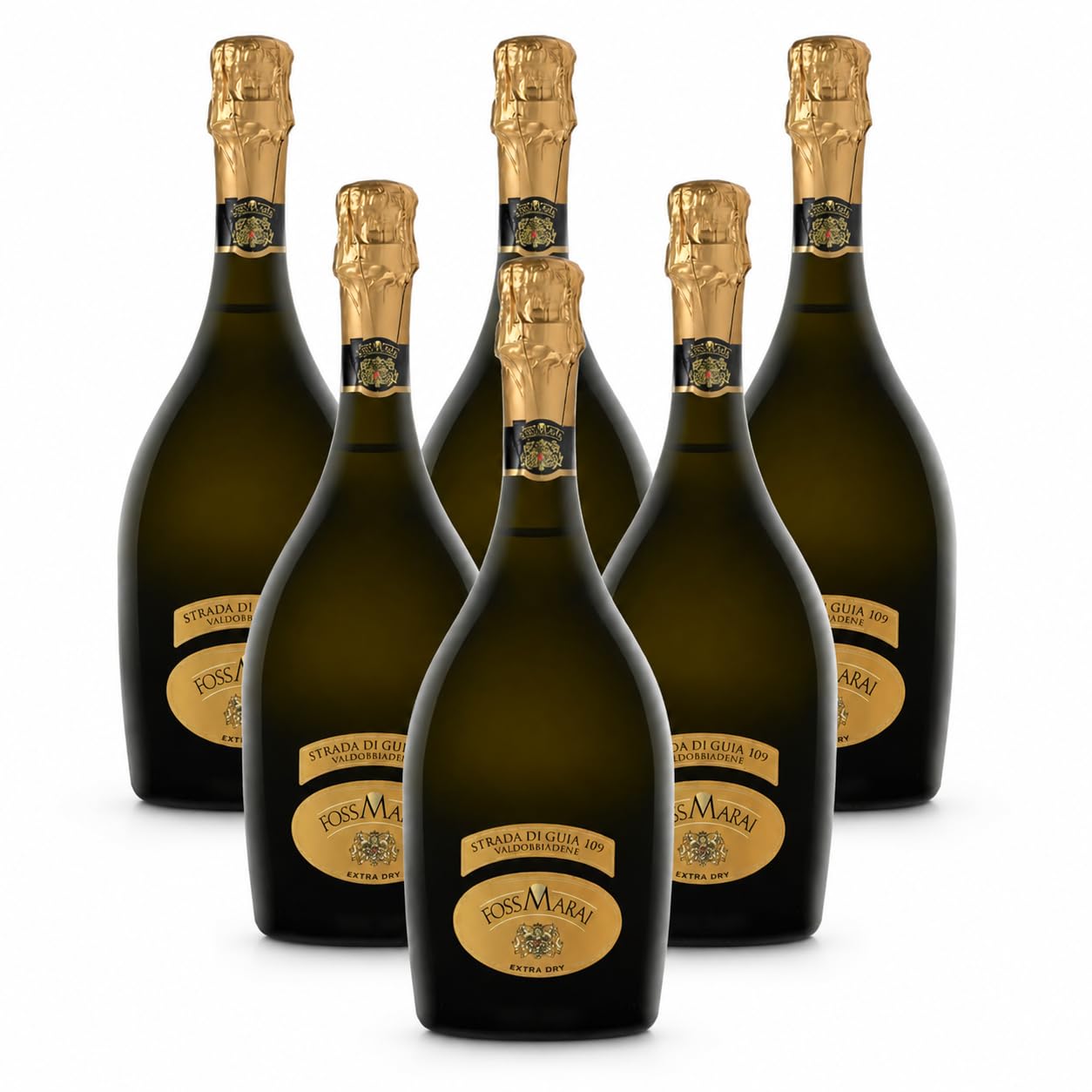 Foss Marai Prosecco di Valdobbiadene "Strada di Guia" Extra Dry | Confezione 6 Bottiglie da 0,75 lt.
