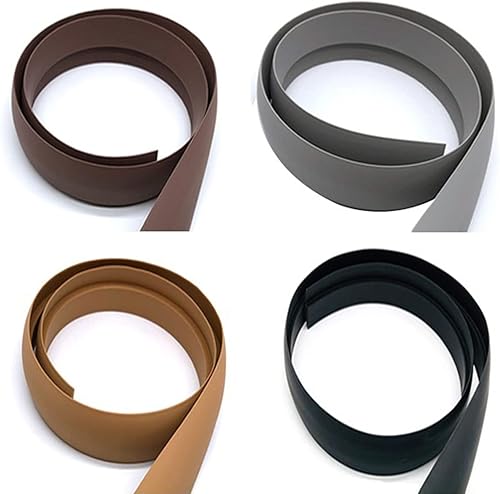 Miniatura 5 de Tira de goma antideslizante para suelos de madera a azulejos, reductor de PVC de transición de umbrales (color negro, 29.5 in)