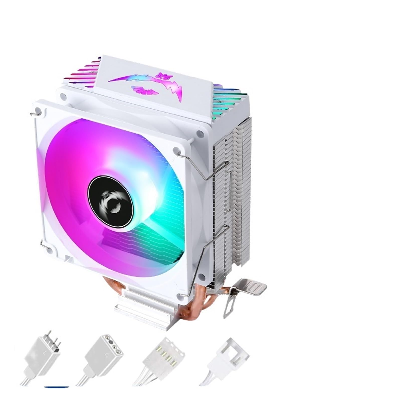 Refrigerado por aire ventilador de CPU ARGB de 90 mm tipo torre QiuzAim AM4