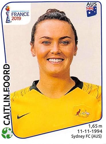 2019 Panini FIFA Women's World Cup France Album Stickers (Individual Sticker Only) Soccer #192 Caitlin Foord Australia 2 Inch by 2 1/2 Inch