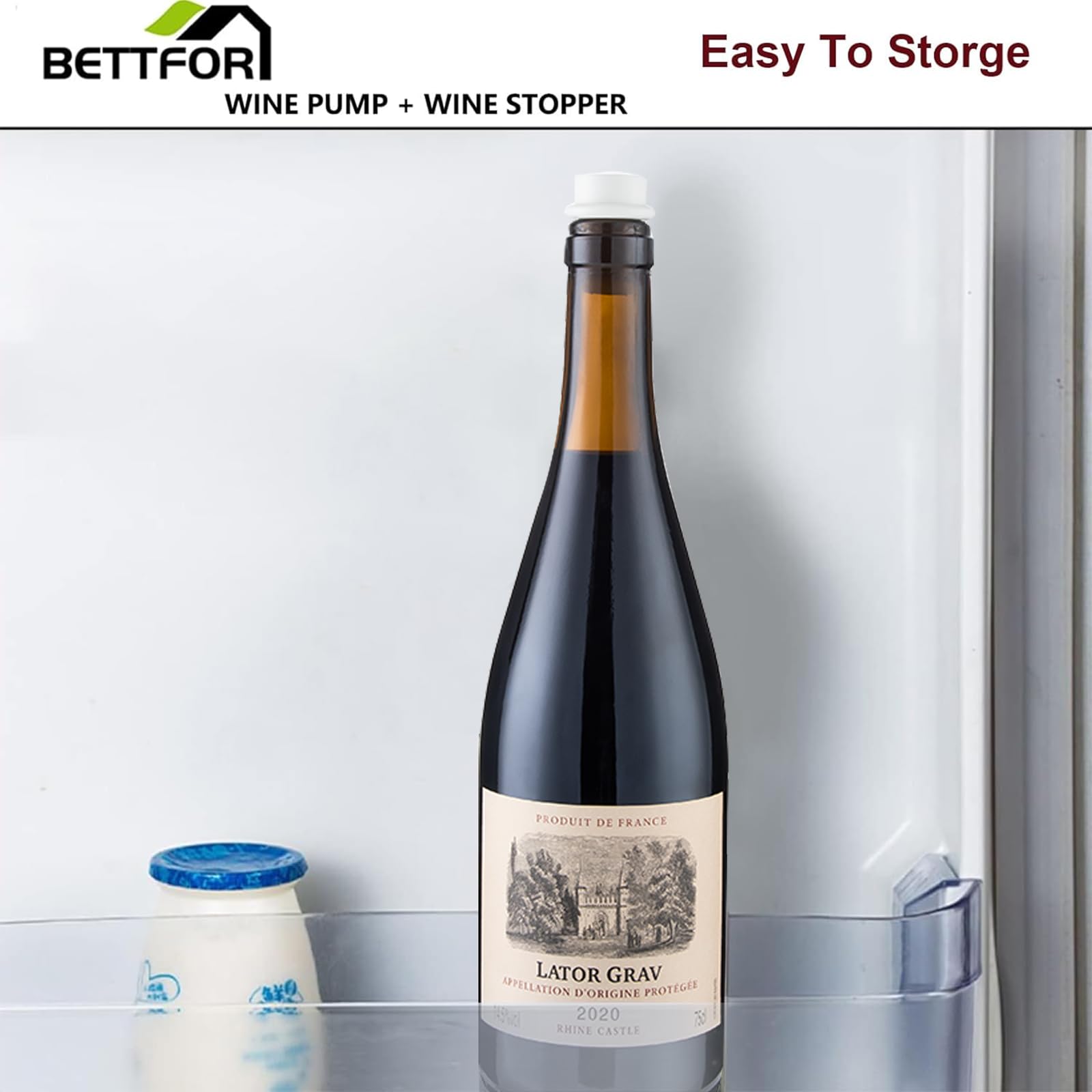 Pompa salva vino con 4 tappi sottovuoto per bottiglie di vino con silicone per uso alimentare, a prova di perdite, mantiene fresco, adatto per tutte le bottiglie di vino standard