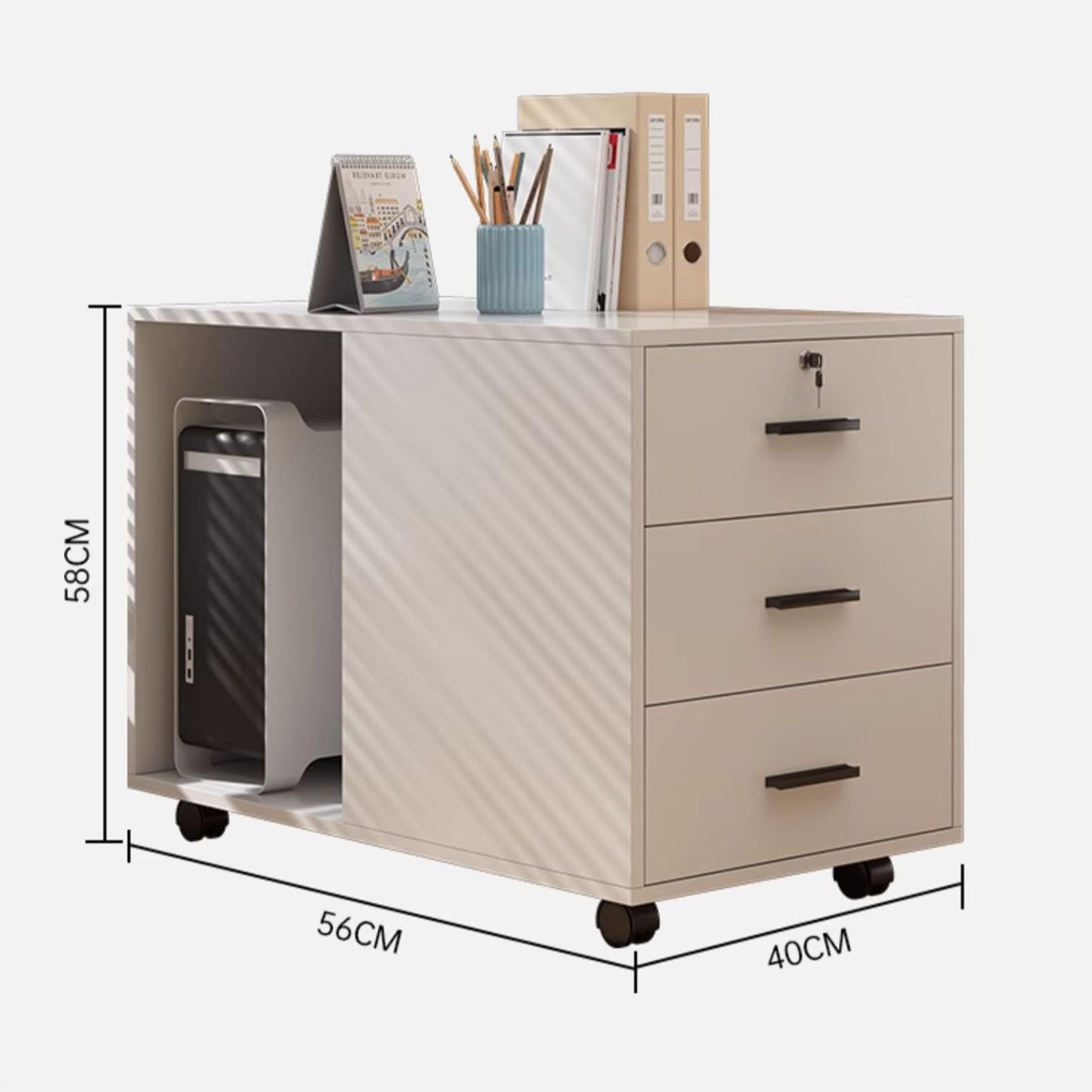 Computer Storage Cabinet Computer Hideaway Cupboard 2 Door Over 2