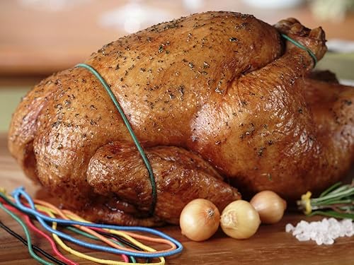 Miniatura 5 de Cuerdas elásticas Gourmet Trussing Strings cuerda de truss azul de 5.5 pulgadas, 40paquete, caja de 1,000 (precios de negocios disponibles)