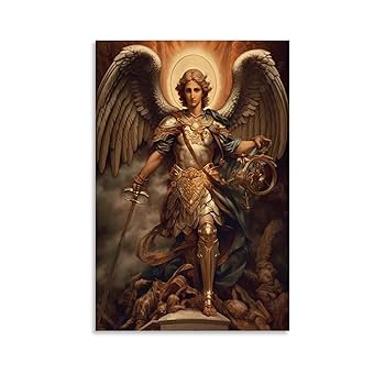 大天使ミカエル　陶板画　アンティーク　レプリカ　ドイツ　ミュージアムグッズ 大天使ミカエル 陶板画 アンティーク レプリカ ドイツ