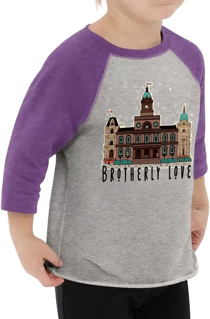 Cool Printed Toddler Baseball T-Shirt - Graphic 3/4 Sleeve T-Shirt - Cute Design Kids' Baseball Tee