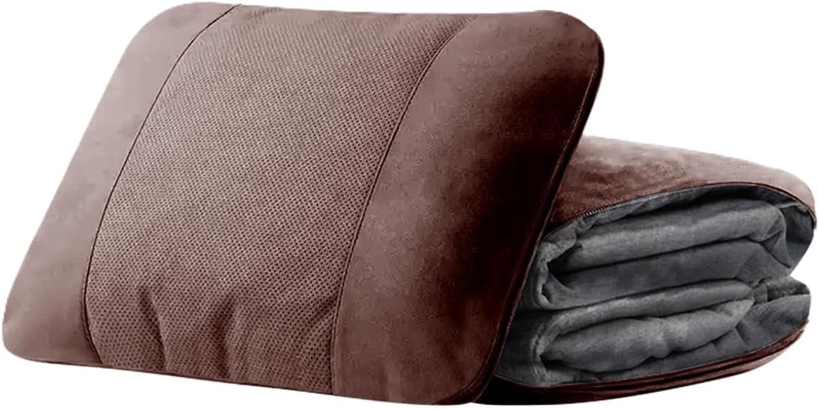 TOMSE Car Lumbar Support Blanket for Ford Mustang S650 S550 S197II S197 SN95II SN95 Coupé/Convertible 1994-2025, Premium Soft 3 in 1 Waist Support Throw Pillow Blanket,Normal-D