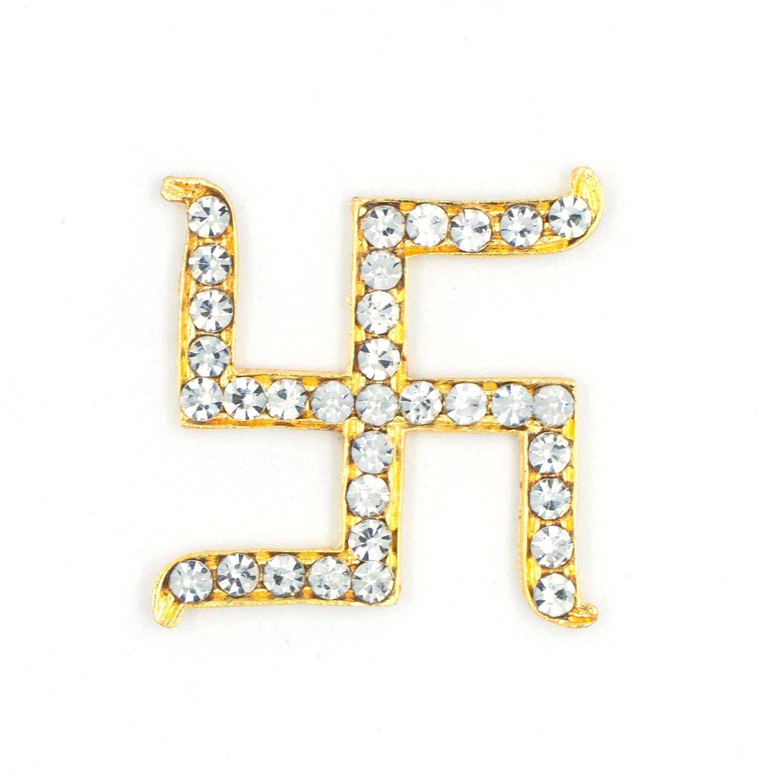 Satra Traders Swastik Sticker | Size : 1.3 Inch | 4 Pair-image-24
