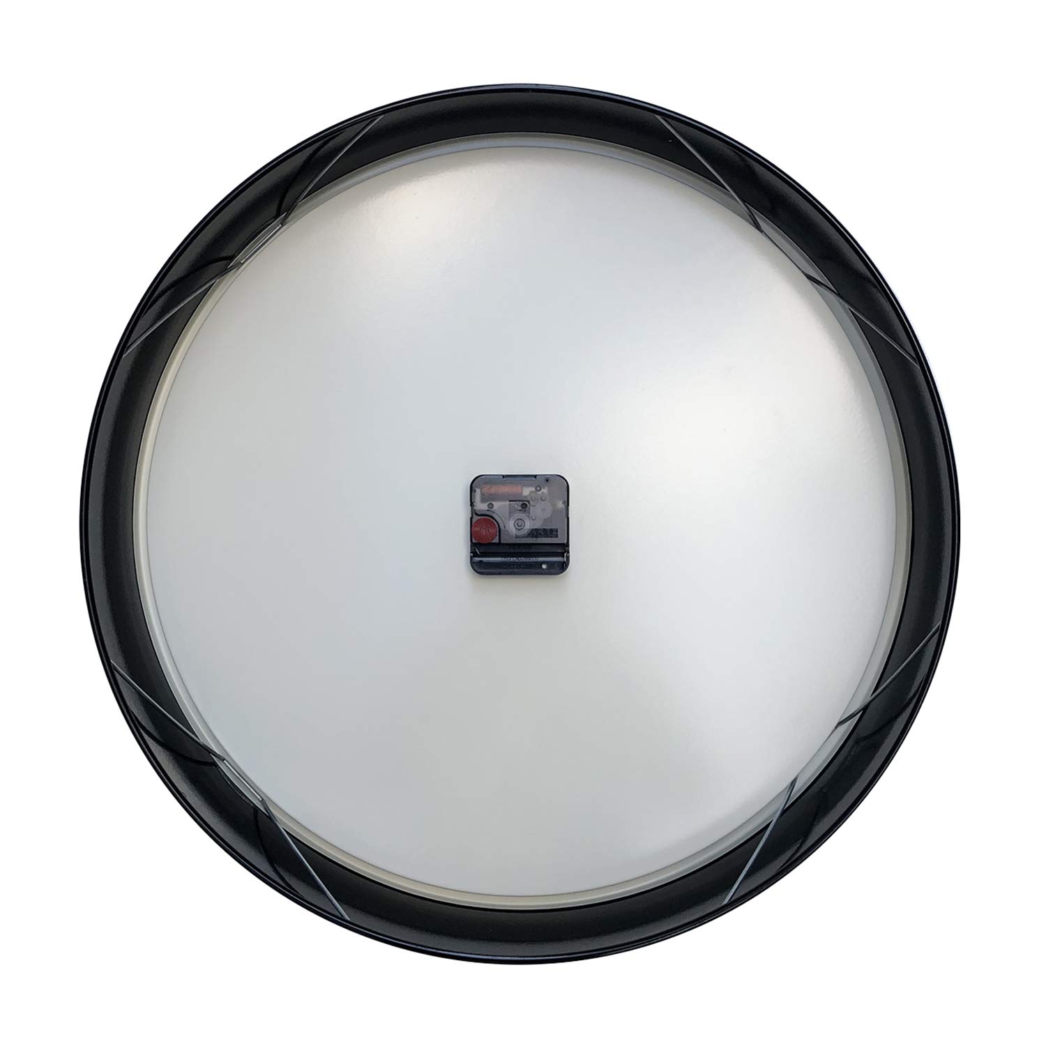 Cloudnola Reloj de Metal, Estilo Industrial, Reloj de Pared de diseño contemporáneo, Movimiento de Cuarzo silencioso, Negro