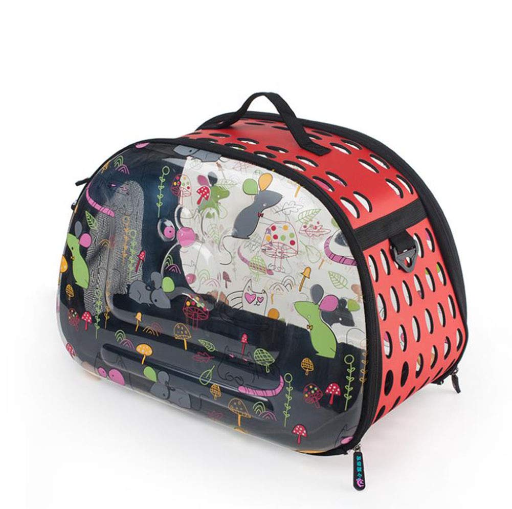 Sac pour chat transparent contre le stress de l'enfermement des animaux