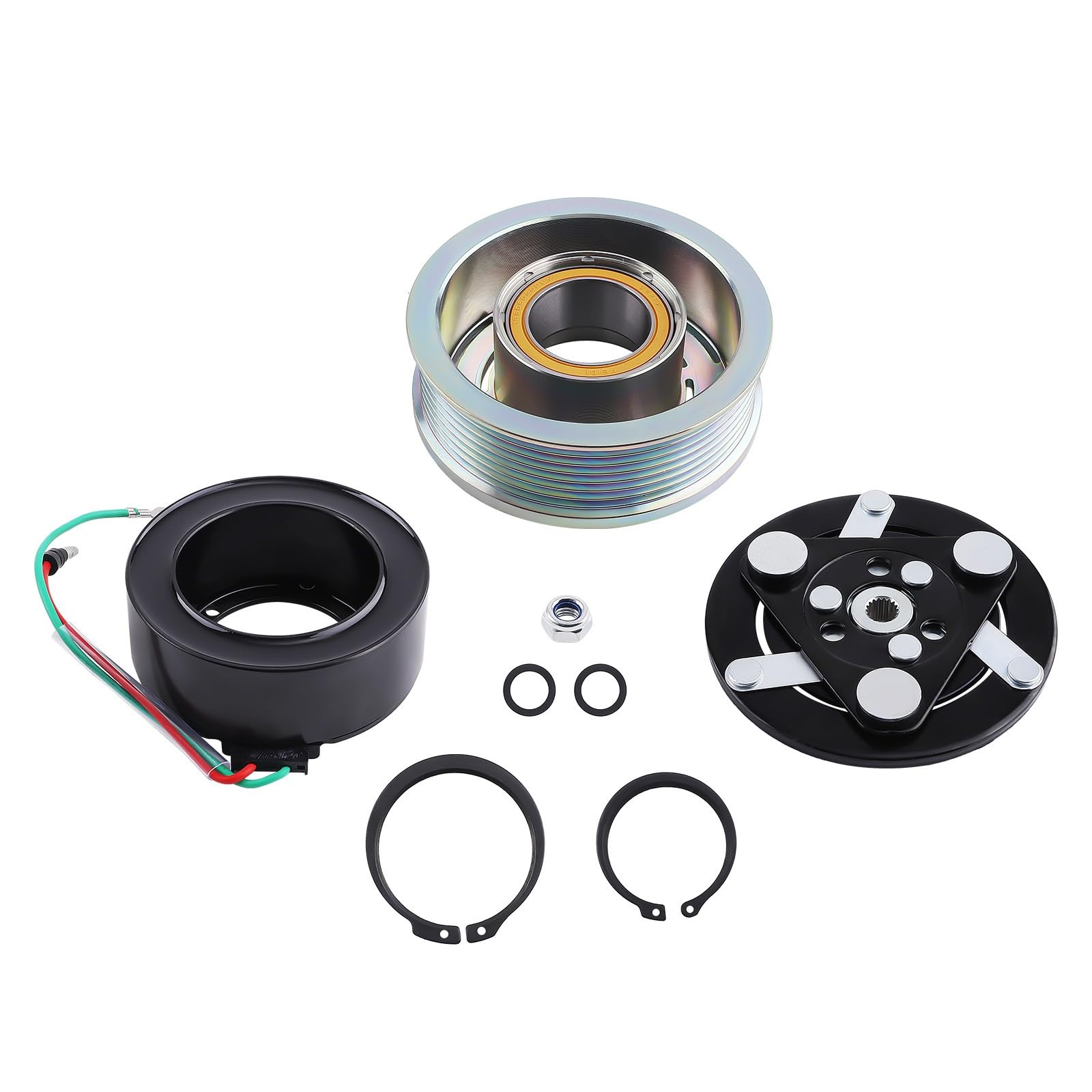 AC Compressor Clutch Fit for Civic 2006-2011 38810RNAA02 AC Compressor Clutch Assembly Repair Kit