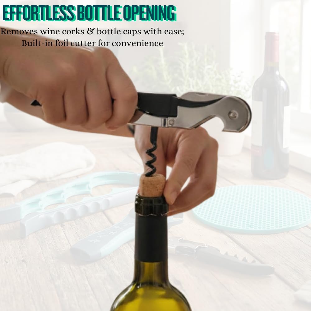 Jar and Bottle Opener Set for Weak Hands and Joint Pain Relief – Easy-to-Use Multi-Piece Grip Assist Tools with Non-Slip Gripper Mat, Perfect for Seniors, Arthritis, and Limited Hand Strength