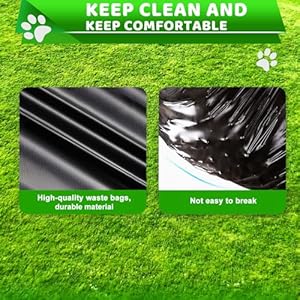 Dog Waste Can Liners, Dog Waste Bags for 15L Dog Poop Trash Can Outside, 5 Pack Dog Poop Bags Rolls Totaling 100 Bags for Outdoor, Garage, Yard or Other Locations