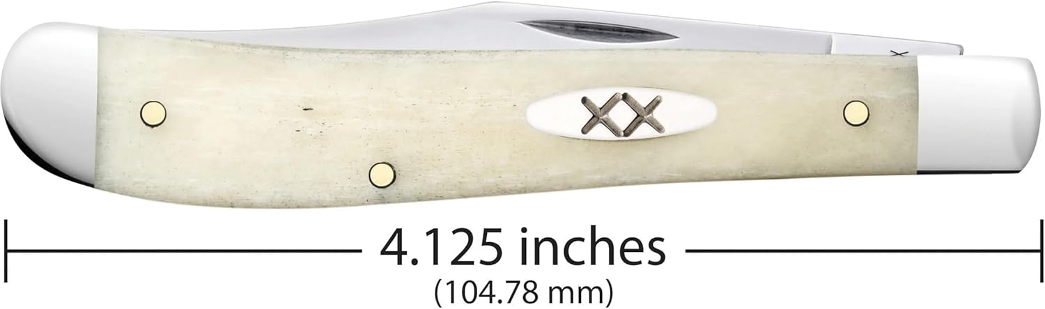 Case Cutlery CA13312: Slimline Trapper Natural Bone