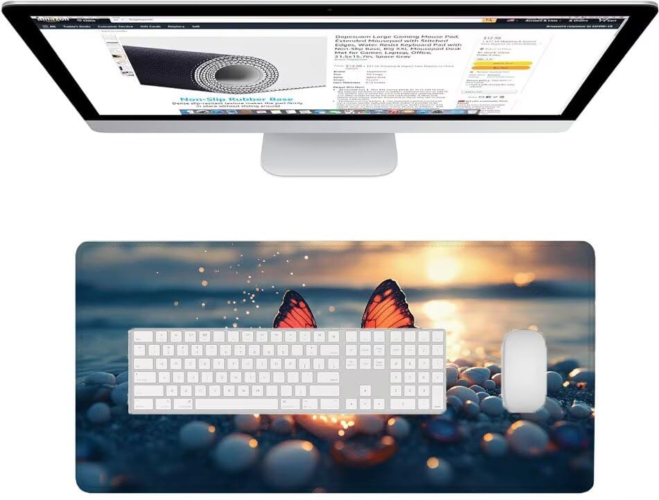Mouse pad grand format 900x400 pour ordinateur de bureau