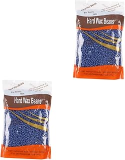 FRCOLOR 2 Peças De Feijão De Cera Brasil Contas De Cera Cera De Cabelo De Nariz Kits De Cera Depilatória Cera Contas De Depilação Feijão Depilatório Indolor Conjunto De Pérolas Suíte Cera