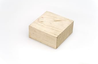 Wood Blanks for Bowls | Hardwood Bowl Blanks | Unfinished, Sustainable Hardwood for Handcrafted Decorative Bowls & Functional Pieces Ambrosia Maple, 4" x 4" x 2" by Exotic Wood Zone 1 Pieces