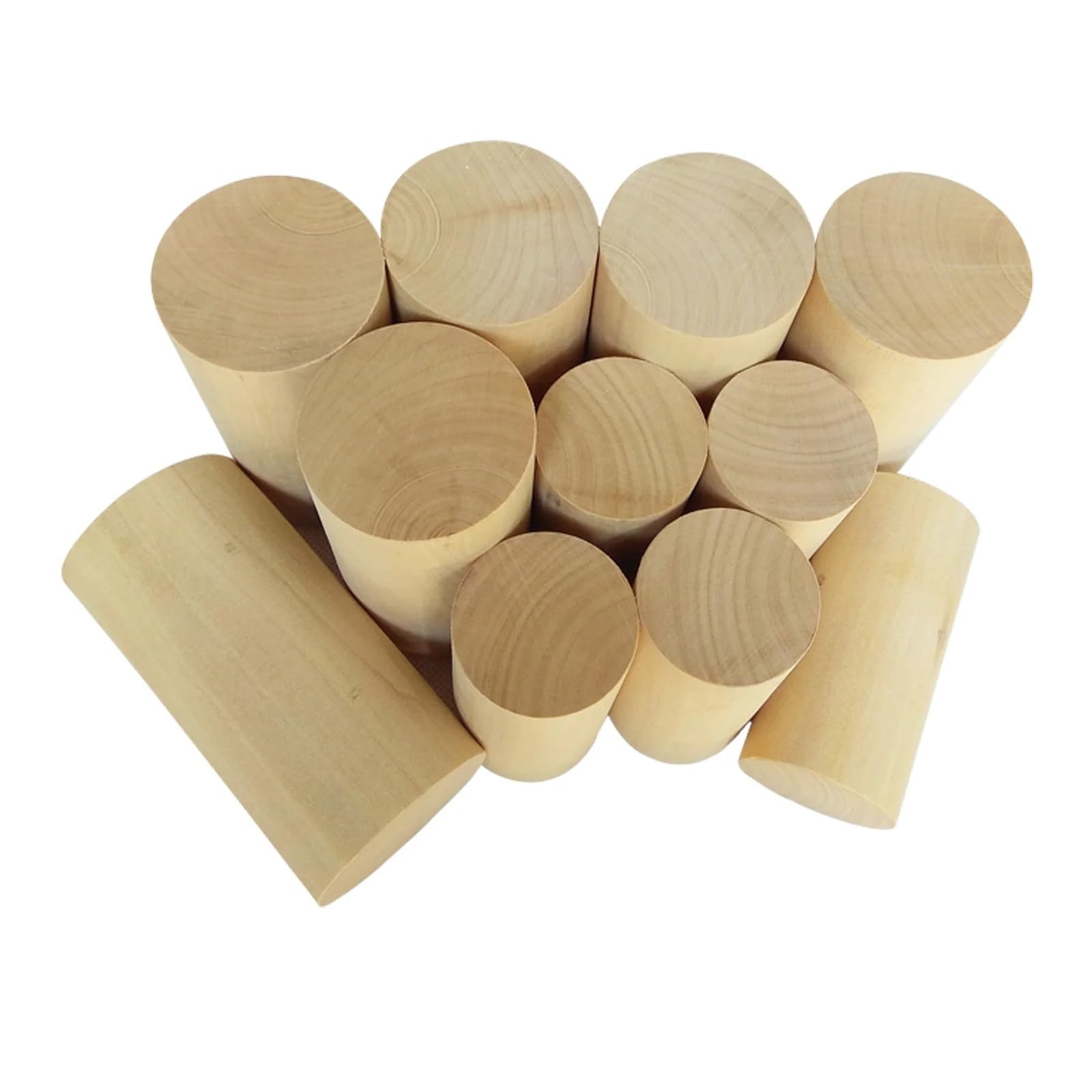 Kołki drewniane, Naturalne drewniane patyczki cylindryczne o średnicy 30/40/50 mm Opakowanie 10 sztuk do majsterkowania, wystroju wnętrz(30x60mm)