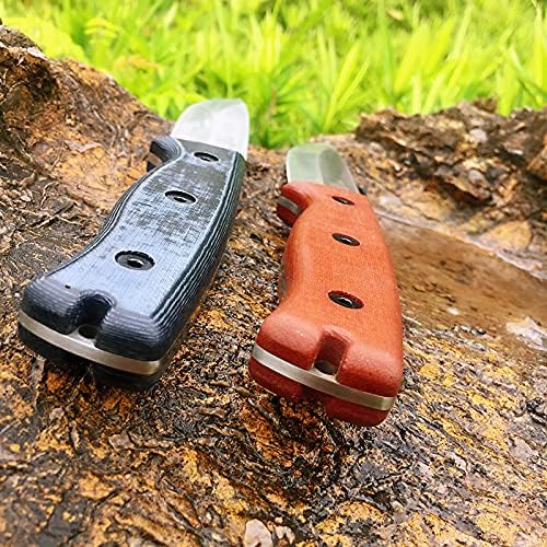 Watchman Brother F011 Fixed Blade Knife Micarta D2 Straight knife (Black)