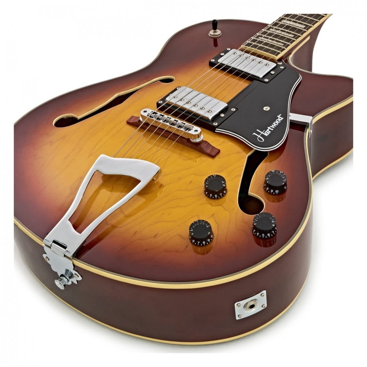 Hartwood Novella Chitarra Elettrica Hollowbody Jazz Vintage Sunburst