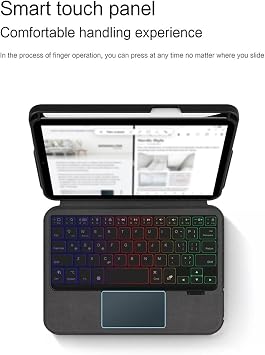 iPad mini7 A17 Pro 2024 iPad mini6 Keyboard Case with Integrated Trackpad Backlit iPad Mini 6th Gen 7th Generation Keyboard Case with Touchpad Business