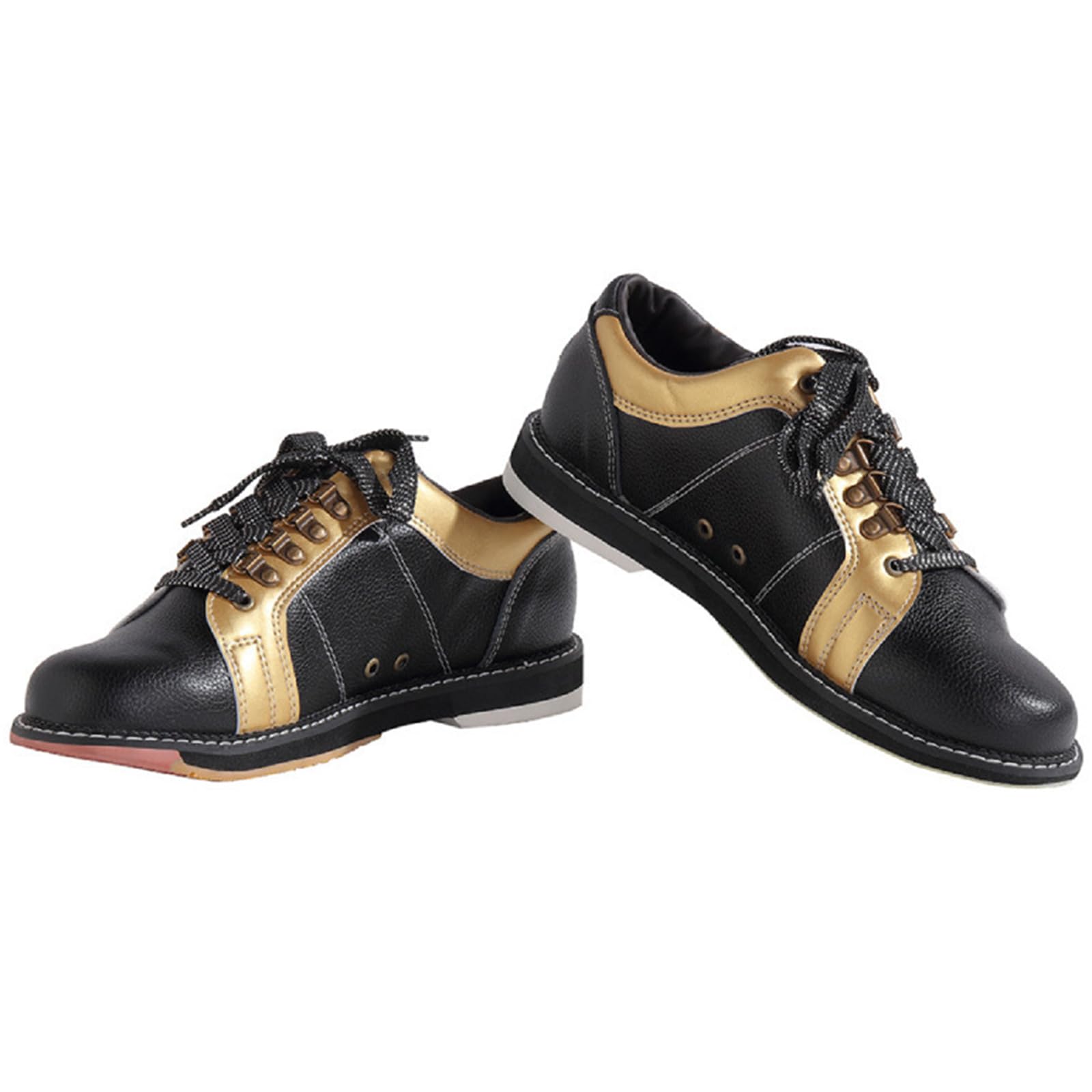 SDEQA Chaussures de Bowling pour Hommes et Femmes, Chaussures de Sport Professionnelles Confortables pour Le Bowling sur Gazon - Main Droite