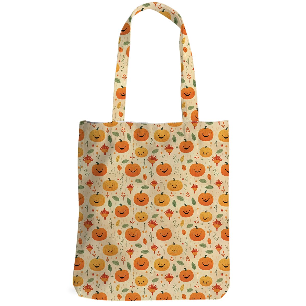 XLRSDF Cute Fall Halloween Decorations Tote Bag for Women Autumn Beach Bag Reusable Grocery Bags Thanksgiving Party Gifts
