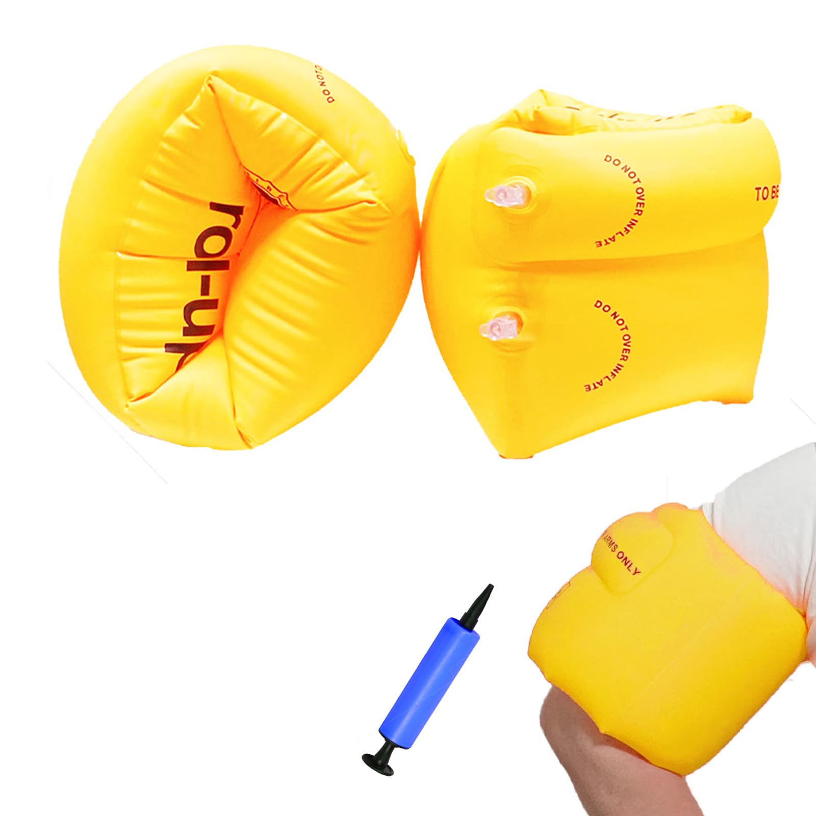 Photo 1 of 2 Pack Arm Floaties for Adults, Floatie for Pool,Inflatable Floatie Swim Arm Bands Floaties for Kids and Children