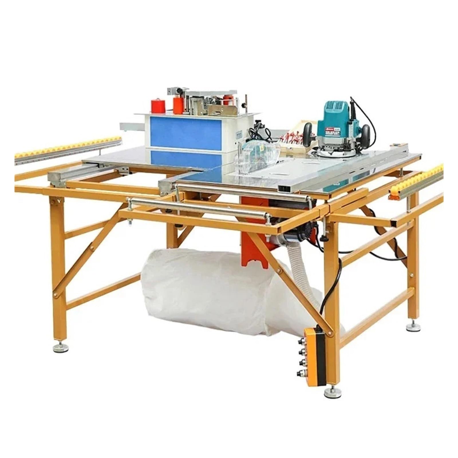 Mesa De Carpintería Multifuncional, Sierra Sin Polvo, Guía Precisión, Panel Eléctrico Plegable, Máquina Trabajo Madera Corte De PrecisióN, ProteccióN De Seguridad(C2)